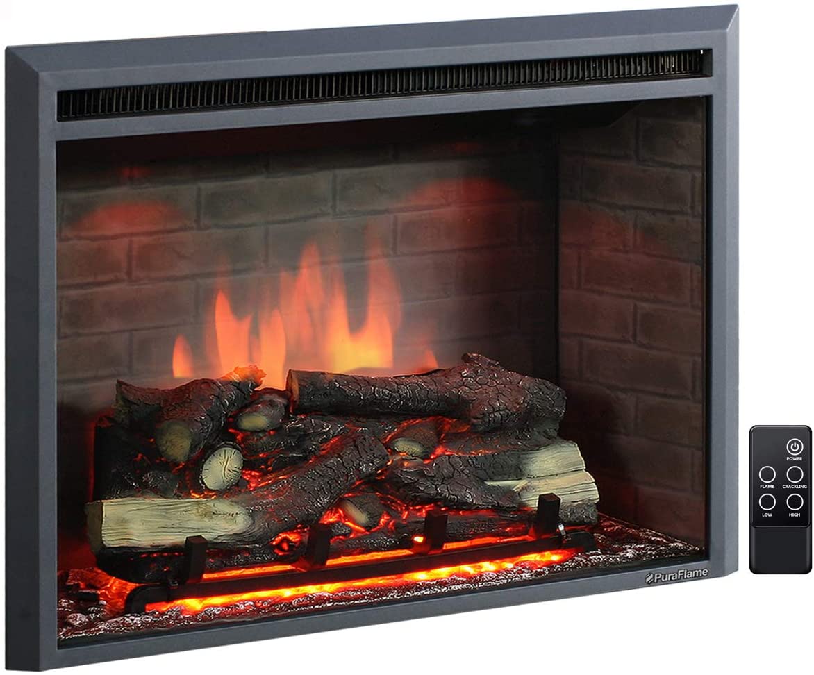 Puraflame 33 Inches Western Electric Fireplace Insert