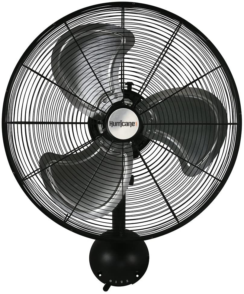 Hurricane HGC736474 20 Inch, Pro Series, High Velocity, Heavy Duty Metal Wall Mount Fan Hurricane HGC736474 20 Inch, Pro Series, High Velocity, Heavy Duty Metal Wall Mount Fan