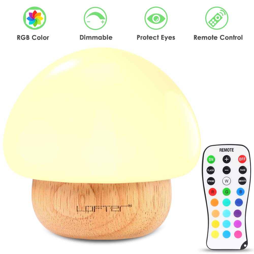 Baby Night Light, Mushroom Kids Child Night Lights