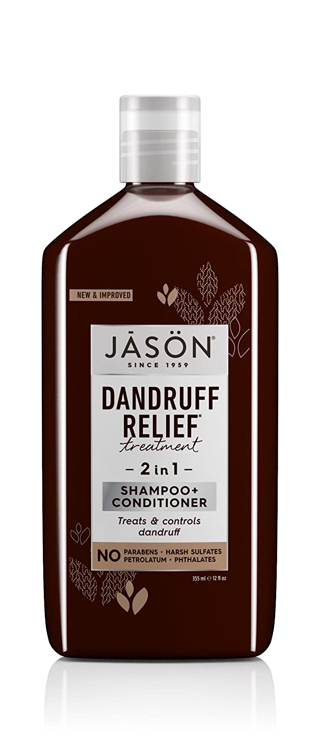 JASON Dandruff Relief 2-in-1 Treatment Shampoo and Conditioner, 12 Ounce Bottle