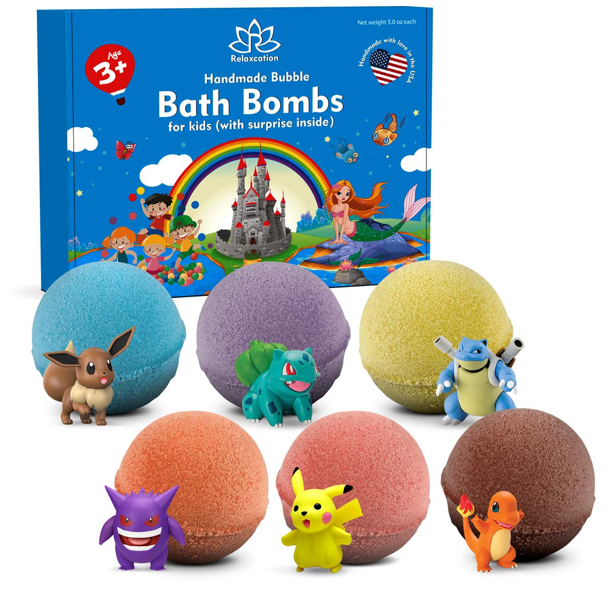 Bath Bombs for Kids With Toys Inside