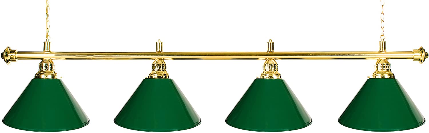 61"/72'' Pool Table Light - Billiard Lamp Brass Rod
