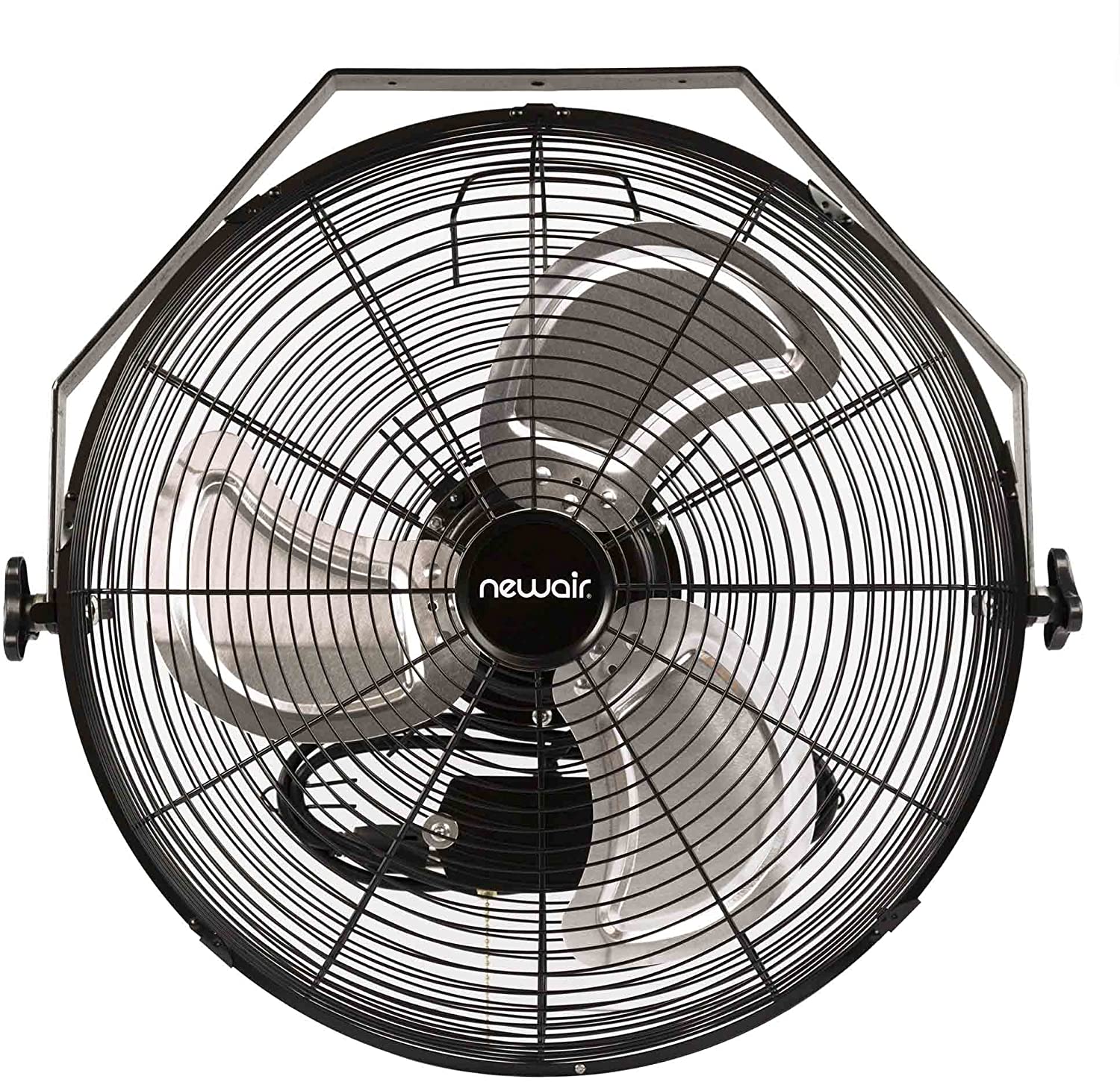 NewAir Wall Mount Fan, 18" High-Velocity Industrial Shop Fan with 3 Speed Settings, WindPro18W, Black NewAir Wall Mount Fan, 18" High-Velocity Industrial Shop Fan with 3 Speed Settings, WindPro18W, Black