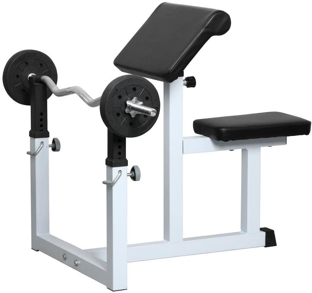 Topeakmart EN957 Preacher Curl Bench Topeakmart EN957 Preacher Curl Bench