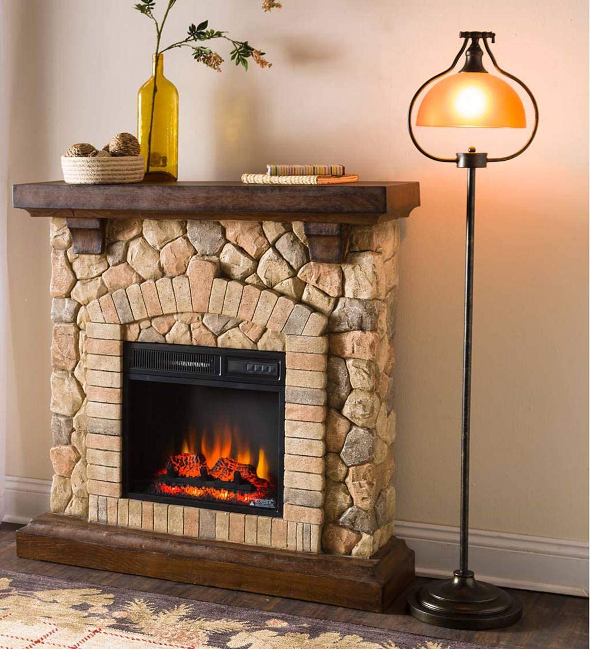 Best Stone Electric Fireplace